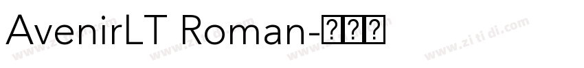 AvenirLT Roman字体转换